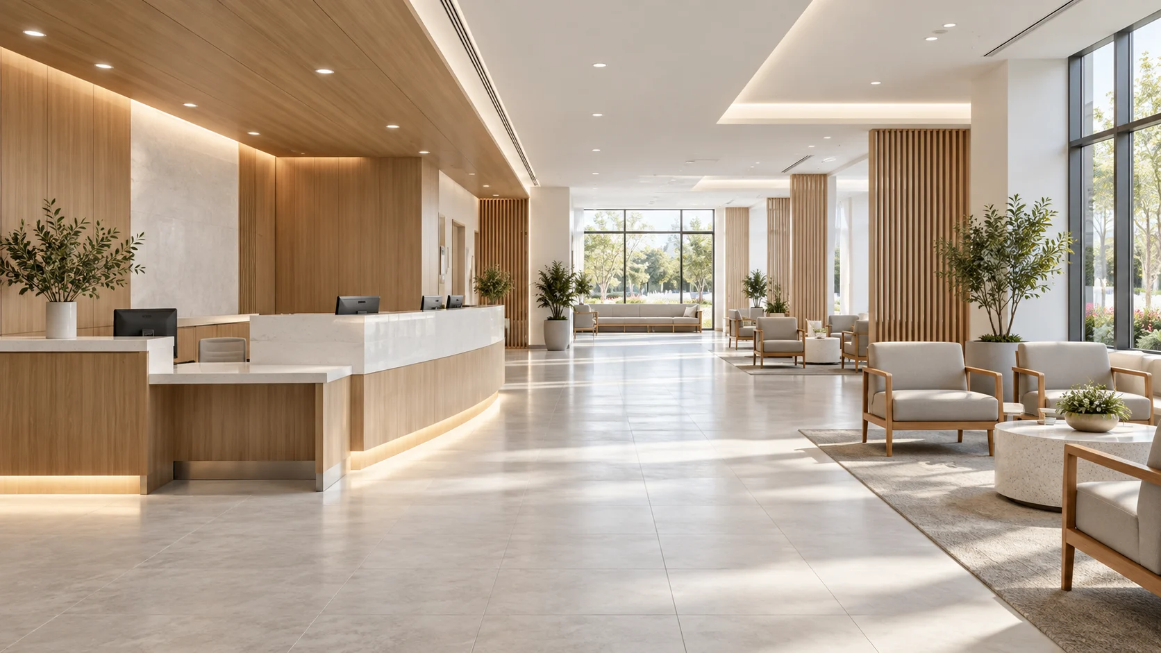 Hospital Reception & Waiting Area Concept